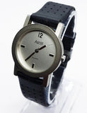 Silver-Tone Ascot Vintage Watch | Minimalist Industrial-Style Watch - Vintage Radar