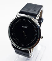 Minimalist Ascot Quartz Watch | All Black Vintage Ascot Watch - Vintage Radar