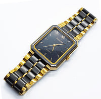 Black & Gold Luxury Accurist Watch | Unisex Vintage Accurist Watches - Vintage Radar