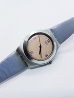 2000 Vintage Small Swatch Irony | FALLING STAR VIOLET YLS1012 Swatch - Vintage Radar