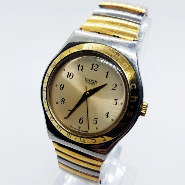 1996 Vintage Swatch Irony TONALITY YLS109 | Silver & Gold Swatch Irony - Vintage Radar