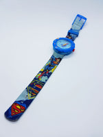 2013 Flik Flak Superman ZFLSP004 suizo reloj para niños | Diversión unisex Swatch Relojes