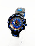 2000 Flik Flak Blue & Red Swiss Made Watch for Kids and Comens Vintage