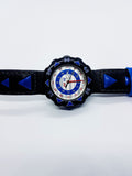 2000 Flik Flak Blue & Red Swiss Made Watch for Kids and Adults Vintage