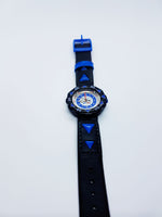 2000 Flik Flak Swiss azul y rojo hecho reloj para niños y adultos vintage