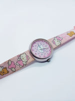 2008 Pink Hello Kitty Flik Flak schweizerisch Uhr Für Frauen und Mädchen