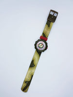 Ejército verde 2007 Flik Flak reloj | Militar suizo reloj Regalo