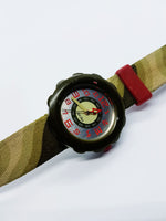 Ejército verde 2007 Flik Flak reloj | Militar suizo reloj Regalo