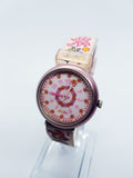 Powerpuff chicas rosa floral suizo Flik Flak reloj para mujeres y niñas | Relojes suizos vintage