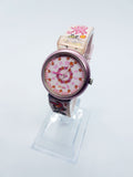 Powerpuff Girls Pink Floral Swiss Flik Flak Watch for Women and Girls | Vintage Swiss Watches
