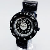 2012 schwarzer moderner Schweizer Uhr | Kühl Flik Flak Armbanduhr nach 2000