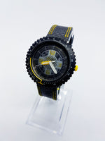Schwarze & gelbe Hipster Geometrische Schweizer Uhren für Männer und Frauen