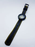 Black & Yellow Hipster Geometric Swiss Watches for Men and Women