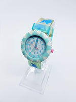 2008 Soft Blue Dolphin Aquatic Flik Flak Watch Gift for Ocean Lover