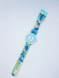 2008 Soft Blue Dolphin Wasser Flik Flak Uhr Geschenk für Ozeanliebhaber