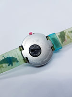 2008 Soft Blue Dolphin Aquatic Flik Flak Watch Gift for Ocean Lover
