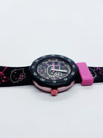 Ciao gattino nero e rosa Flik Flak di Swatch Guarda | Orologi svizzeri vintage