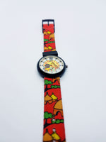 1997 UNICEF Flik Flak schweizerisch Uhr | Afrikanische Menschenrechts -Vintage Uhr