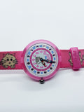 Gato rosa & Mouse Flik Flak Hecho en Suiza reloj para niños por Swatch