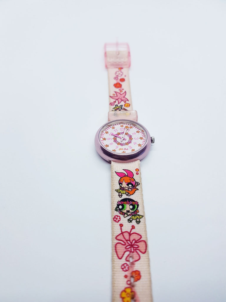 Flik Flak FLN014PACK Powerpuff Girls Hula Heroes Swiss Watch 2004 ...