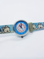 2006 Baby Husky Dog Lover hecho suizo reloj | Fornido Flik Flak Relojes