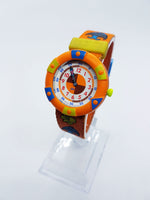 1997 Vintage Orange Flik Flak durch Swatch Uhr | Seltene 90er -Schweizer Uhren