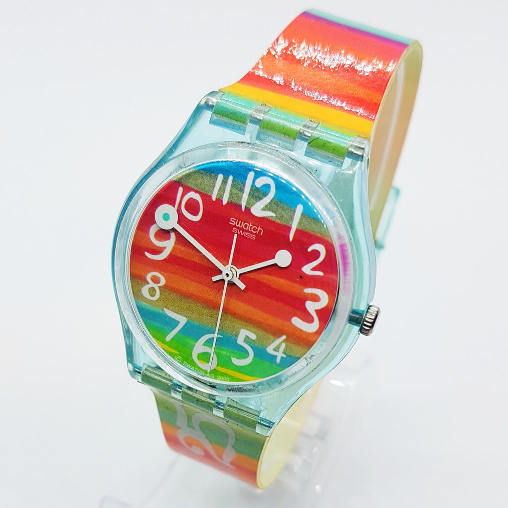 2004 Rainbow COLOR THE SKY GS124 Swiss Swatch Watch – Vintage Radar