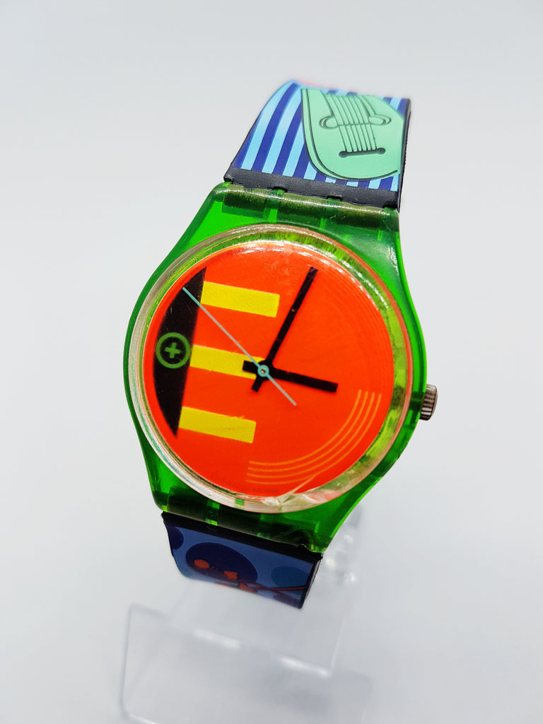 1988 Rare NEO Rider GG103 Swatch montre | Néon suisse des années 80 ...