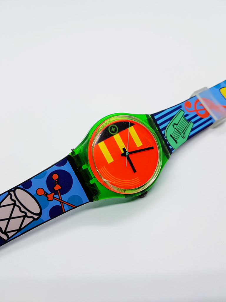 1988 Rare NEO RIDER GG103 Swatch Watch | 80s Swiss Neon Swatch Watch ...