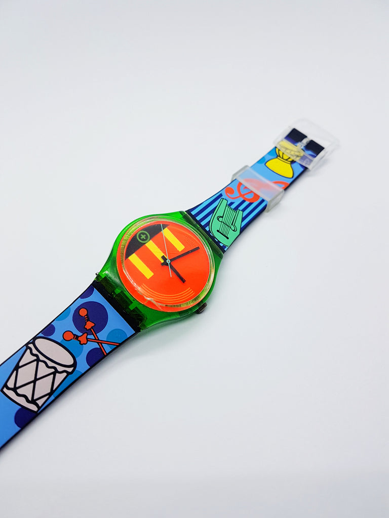 1988 Rare NEO RIDER GG103 Swatch Watch | 80s Swiss Neon Swatch Watch ...