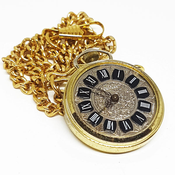 Heritage Swiss-made Pocket Watch | Gold-tone Vintage Pendant - Vintage Radar