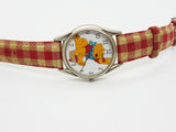 RARE Winnie the Pooh & Cherries Vintage Watch | 90s Disney Timex Watches - Vintage Radar