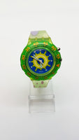 1996 REEF SDL900 Swatch Scuba Watch | Mens 90s Swiss Diver Glow Watch - Vintage Radar