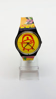 1999 AFRICAN BBQ GN179 Swiss Swatch Watch | 90s Swiss Minimal Design Watch - Vintage Radar
