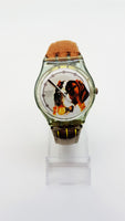 1995 GN152 Barry St Bernard Dog Swiss Swatch Watch | 90s Fun Swatch - Vintage Radar