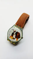1995 GN152 Barry St Bernard Dog Swiss Swatch Watch | 90s Fun Swatch - Vintage Radar