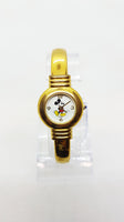 Minimalist Swiss Made Watch Mickey Mouse 90s Gold Tone Art Deco Watch