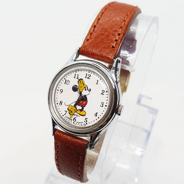 Rare Lorus V515 6080 A1 Mickey Mouse Watch Classic White Dial Disney Watch