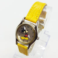 Classic 90s Disney Mickey Mouse Vintage Watch with Yellow Strap