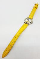 Classic 90s Disney Mickey Mouse Vintage Watch with Yellow Strap