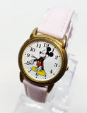 SII Marketing RRS58AX Mickey Mouse reloj Cuero rosa reloj Correa