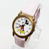 SII Marketing RRS58AX Mickey Mouse montre Cuir rose montre Sangle