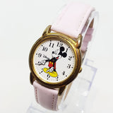 SII Marketing RRS58AX Mickey Mouse Watch Pink Leather Watch Strap