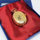 Poche de style romain en ton or montre | Cadeau de poche personnalisé montre