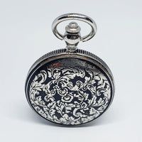 Silver-tone Baby Angel Pocket Watch | Engraved Gift Pocket Watch