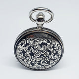 Silbertoner Baby Engelstasche Uhr | Gravierte Geschenktasche Uhr