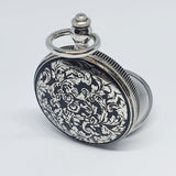 Silver-tone Baby Angel Pocket Watch | Engraved Gift Pocket Watch