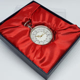 Silbertasche im Vintage-Stil Uhr | Gravierte Tasche Uhr
