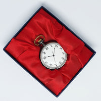 Rosengoldtasche Uhr mit gotischem Blumendruck | Eisenbahn Uhr