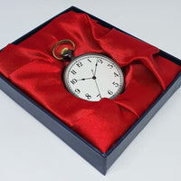Rosengoldtasche Uhr mit gotischem Blumendruck | Eisenbahn Uhr